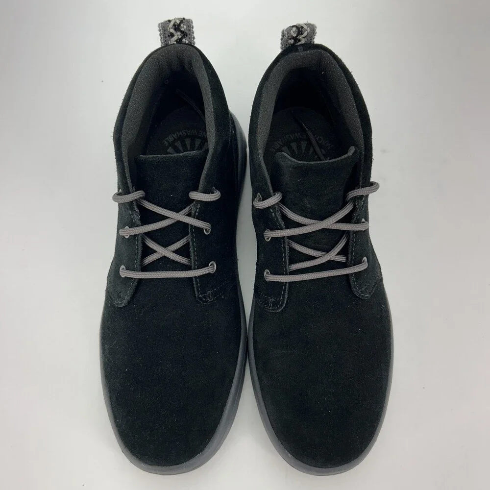 UGG Boots Youth Size 5 Black Canoe Suede Chukka Ankle Lace Up Lightweight Shoes